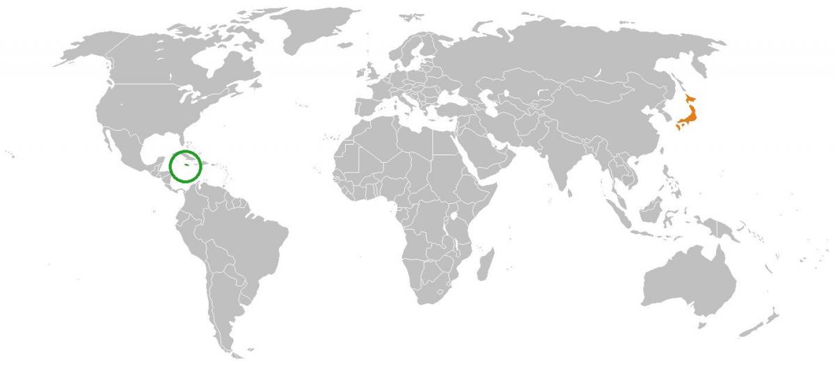 jamajka na mapě světa