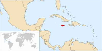 Jamajka mapa světa