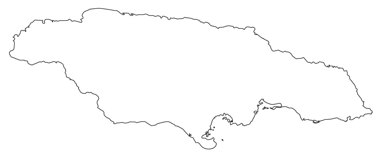 mapa jamajky prázdné