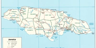 Mapa black river, jamajka