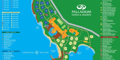 Mapa grand palladium jamaica resort