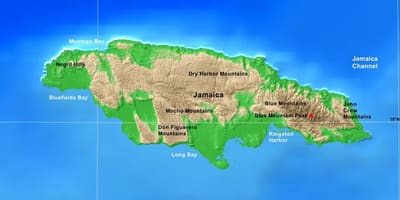 Mapa jamajky hory 