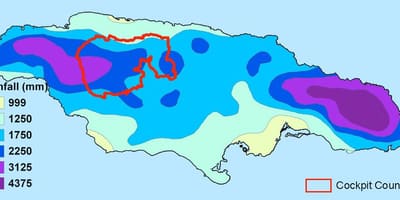 Mapa jamajky klimatu