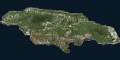 Mapa leteckých jamajka