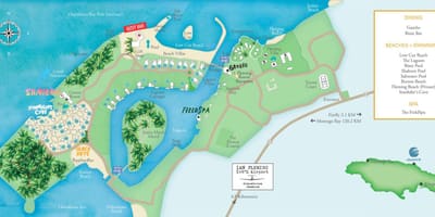 Mapa jamajky středisek
