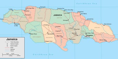 Mapa politického jamajka