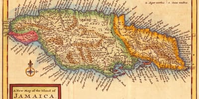 Mapa staré jamajka